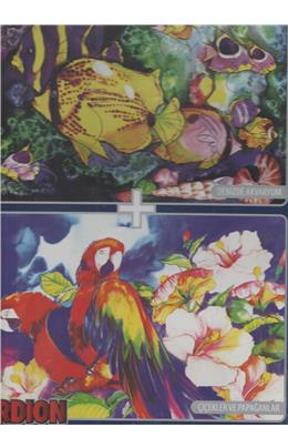 Papağanlar Çiçekler Denizde Akvaryum 2X1000 Puzzle
