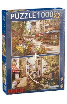 Pontedı Venezıa Parıs Flower Market 2X1000 Puzzle
