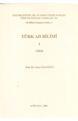 Türk Ad Bilimi I