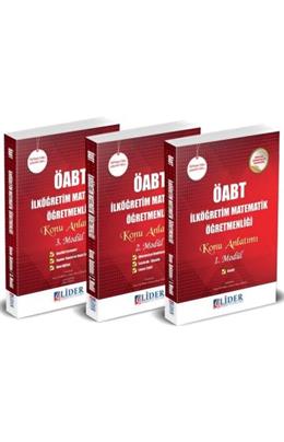 Lider 2018 Öabt İlköğretim Matematik Öğretmenliği 3 Lü Modüler Konu Anlatımı