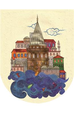 Ayraç Mıknatıslı Galata Ve Evler(25 Li Paket)