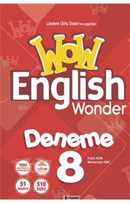Master Publishing 8. Sınıf Wow English Wonder 51 Deneme Lgs İngilizce Denemesi
