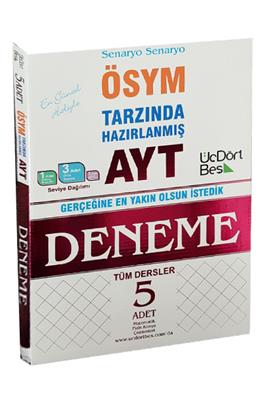 Üç Dört Beş Ayt Tüm Dersler 5 Deneme Sınavı Video Çözümlü