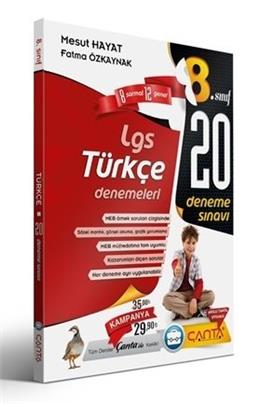 Çanta 8 Türkçe Lgs 20 Deneme Sınavı (2019)