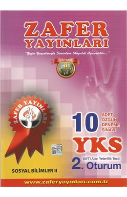 Zafer Yks 2. Oturum Sosyal Bilgiler 2 10 Deneme (2018) (İkinci El)