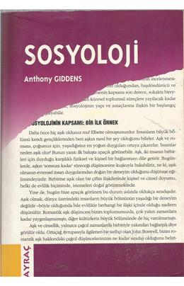 Sosyoloji (2000)(İkinci El)(Stokta 1 Adet Var)