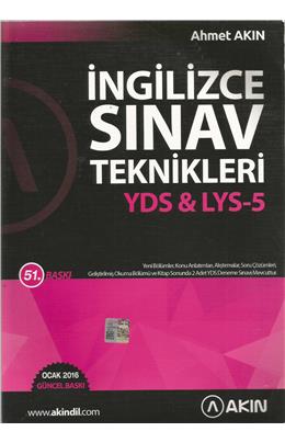 İngilizce Sınav Teknikleri (51. Baskı)(İkinci El)(Stokta 1 Adet Var)