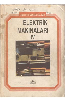 Elektrik Makinaları Iv (İkinci El) (Stokta 1 Adet) (9. Baskı)