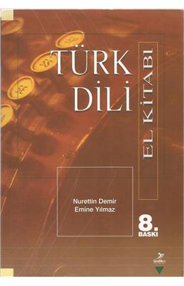 Türk Dili El Kitabı ( Stokta 1 Adet ) ( İkinci El ) (8. Baskı)
