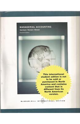 Managerial Accounting (İkinci El) (Stokta 1 Adet)
