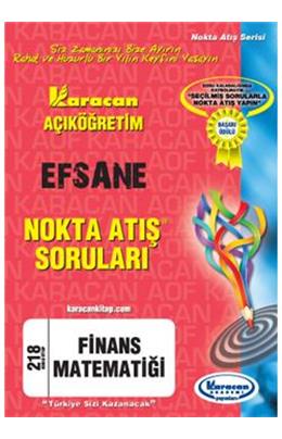 Karacan Aöf Finans Matematiği Na 218