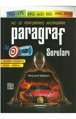 Kapadokya Ygs Lys Kpss Ales Dgs Jana Pmyo Paragraf Soruları