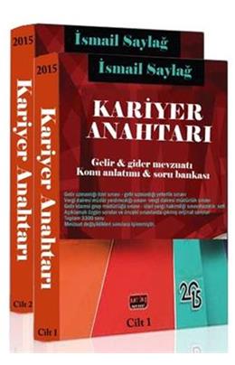 Kariyer Anahtarı Gelir Gider Mevzuatı Konu Anlatımı Soru Bankası 2 Cilt