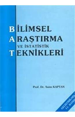 Bilimsel Araştırma Ve İstatistik Teknikleri