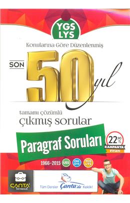 Çanta Ygs Lys Paragraf Son 50 Yıl Çıkmış Sorular