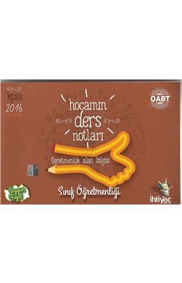 İhtiyaç 2016 Kpss Öabt Hocamın Ders Notları Sınıf Öğretmenliği K.A.