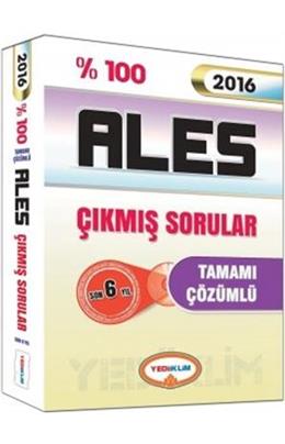 Yediiklim 2016 Ales Çıkmış Sorular Tamamı Çözümlü