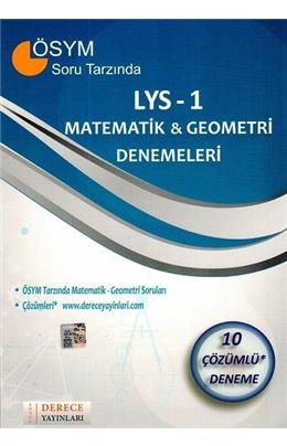 Derece Lys 1 Matematik & Geometri Denemeleri 10 Deneme