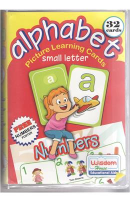 Picture Learning Cards Alphabet  Small Letter 32 Cards