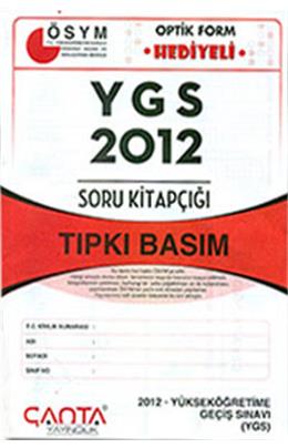 Çanta Ygs 2012 Tıpkı Basım Soru Kitapçığı (İkinci El)