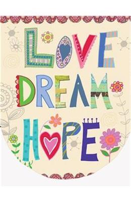 Ayraç Mıknatıslı Love Dream Hope(25 Li Paket)