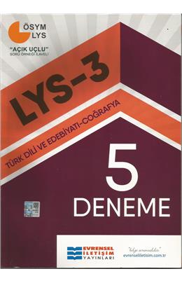 Evrensel İletişim Yayınları Lys 3 Türk Dili Ve Edebiyatı Coğrafya 5 Deneme
